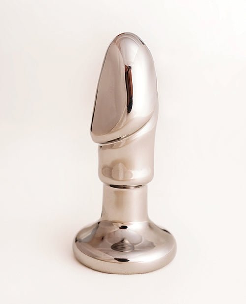 Crsital Black Opal Anal Glass Dildo Vibe - Gun Metal | Shop Lowest Prices at Funlove.com
