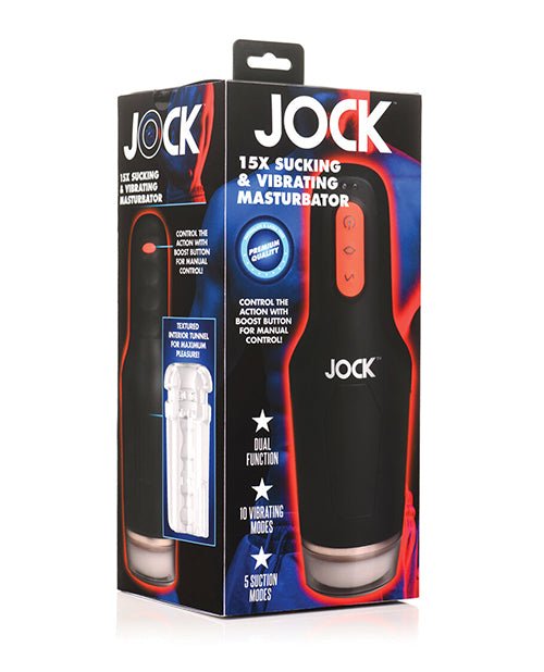 Curve Toys Jock 15x Sucking & Vibrating Masturbator | Shop Lowest Prices at Funlove.com
