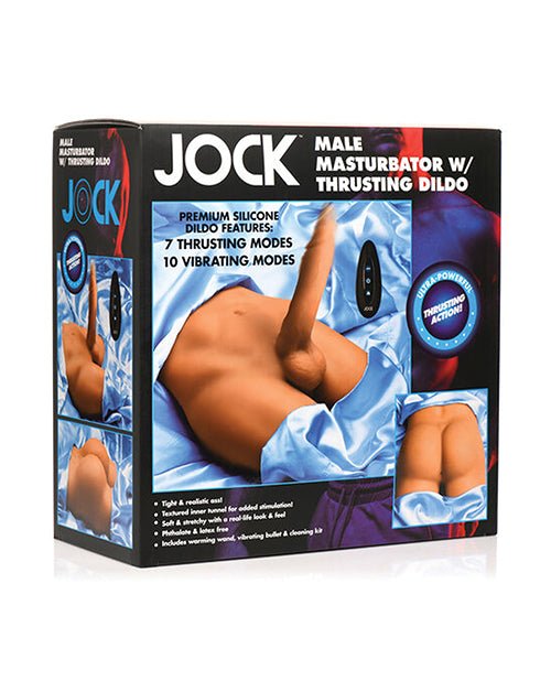 Curve Toys Jock Male Masturbator w/Thrusting Dildo | Shop Lowest Prices at Funlove.com