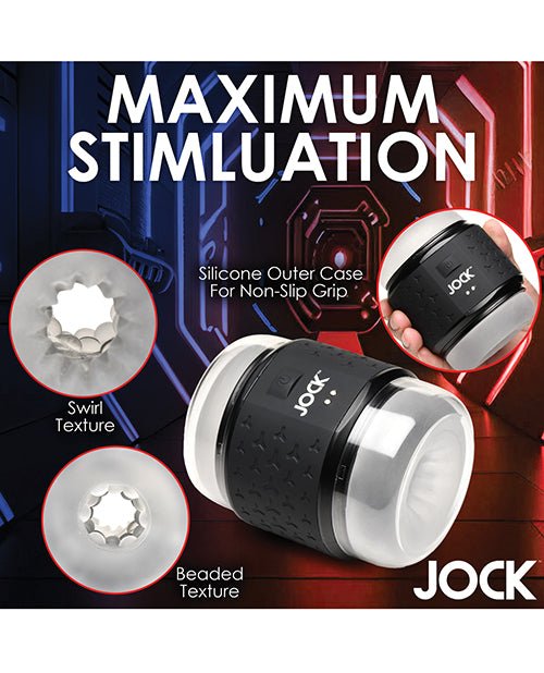 Curve Toys Jock Vibrating Double Stroker - Black | Shop Lowest Prices at Funlove.com