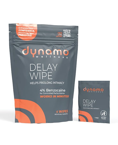 Dynamo Wellness Delay Wipe 4% - 6 Pack | Shop Lowest Prices at Funlove.com