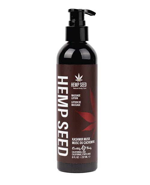 Earthly Body Hemp Seed Massage Lotion - 8 oz Kashmir Musk | Shop Lowest Prices at Funlove.com