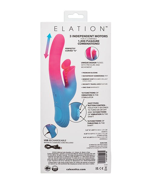 Elation Thrusting Dual Stimulator - Blue/Pink | Shop Lowest Prices at Funlove.com
