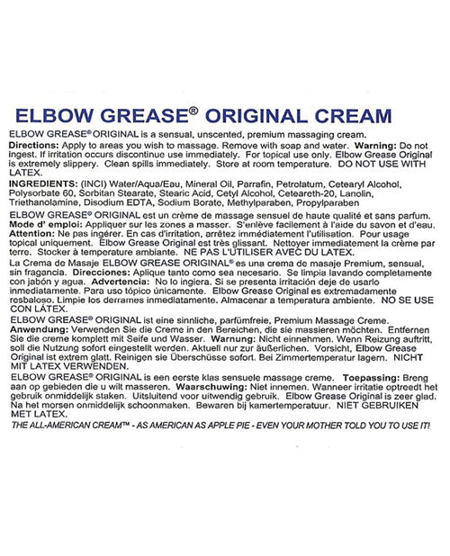 Elbow Grease Original Cream - 1 oz | Shop Lowest Prices at Funlove.com