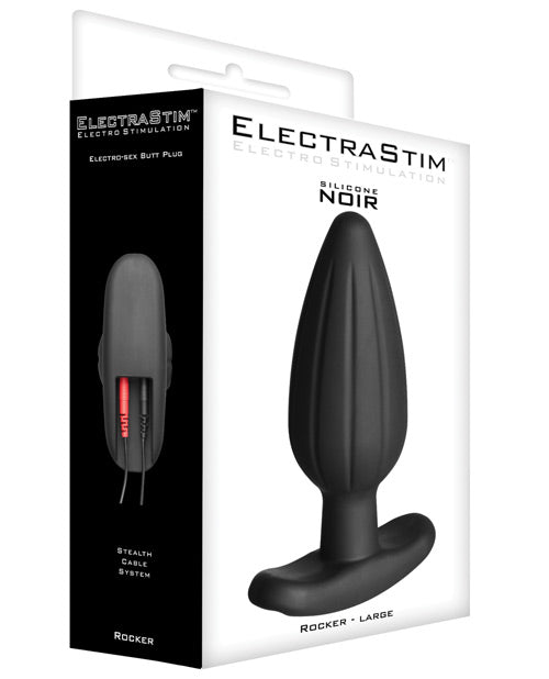 ElectraStim Silicone Noir Rocker Butt Plug - Large | Shop Lowest Prices at Funlove.com