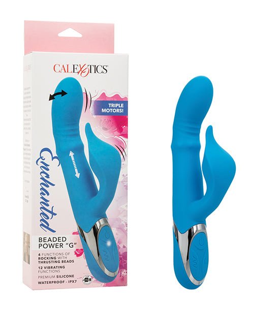Enchanted Beaded Power "G" Vibrator - Blue | Shop Lowest Prices at Funlove.com