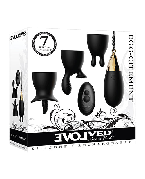 Evolved Egg Citement Rechargeable Bullet - Black/gold | Shop Lowest Prices at Funlove.com