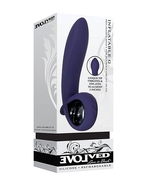 Evolved Inflatable G Rechargeable Vibrator - Purple | Shop Lowest Prices at Funlove.com
