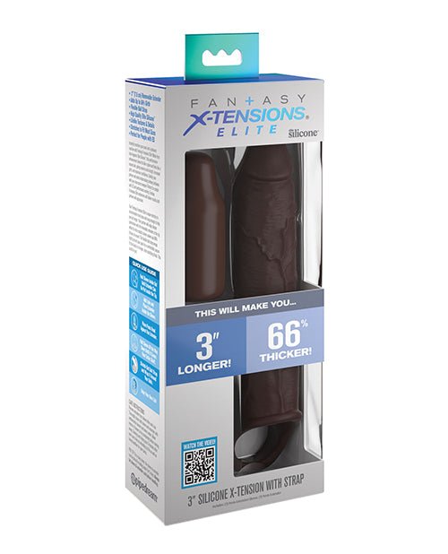 Fantasy X - tensions Elite 7" Extension w/Strap - Brown | Shop Lowest Prices at Funlove.com