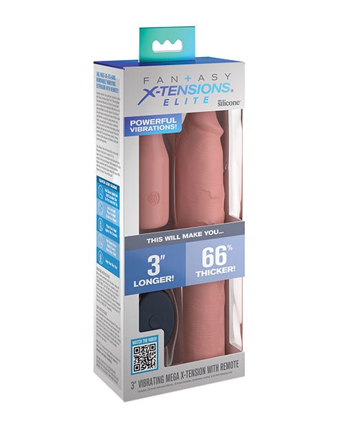 Fantasy X - tensions Elite 9" Sleeve Vibrating 3" Plug W/remote | Shop Lowest Prices at Funlove.com