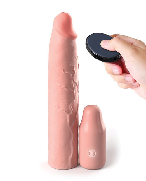 Fantasy X - tensions Elite 9" Sleeve Vibrating 3" Plug W/remote | Shop Lowest Prices at Funlove.com
