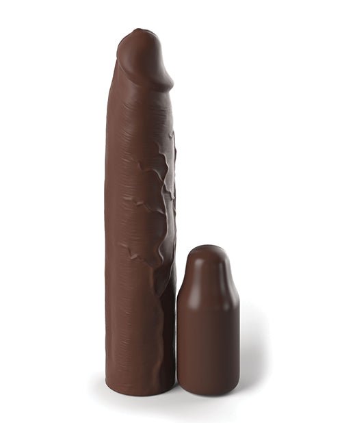 Fantasy X - tensions Elite 9" Sleeve w/3" Plug - Brown | Shop Lowest Prices at Funlove.com