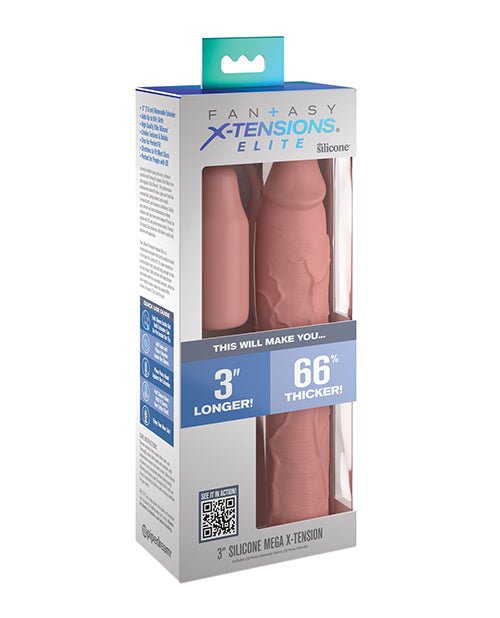 Fantasy X - tensions Elite 9" Sleeve w/3" Plug - Light | Shop Lowest Prices at Funlove.com