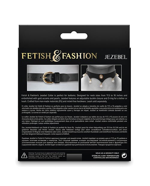 Fetish & Fashion Jezebel Collar - Black | Shop Lowest Prices at Funlove.com