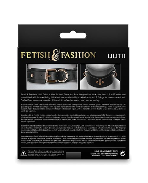Fetish & Fashion Lilith Collar - Black | Shop Lowest Prices at Funlove.com
