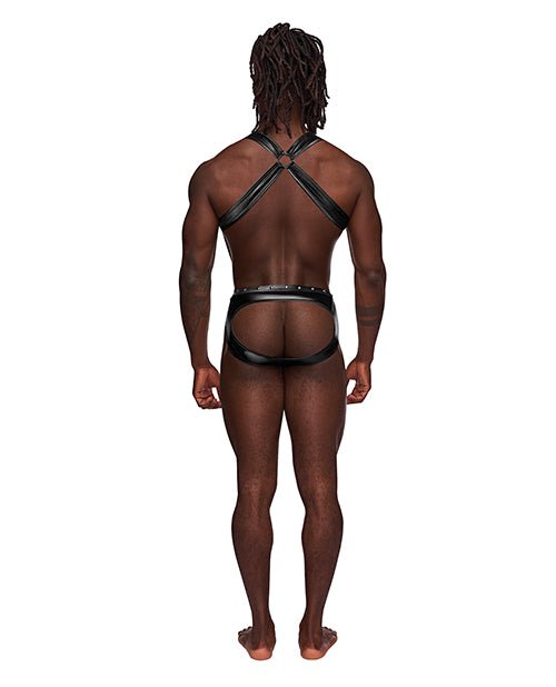 Fetish Uranus Nylon Spandex Moonshine Harness Brief Black | Shop Lowest Prices at Funlove.com
