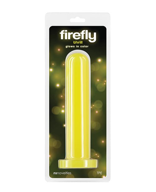 Firefly Thrill Glow in the Dark Dildo - Large - Yellow | Shop Lowest Prices at Funlove.com