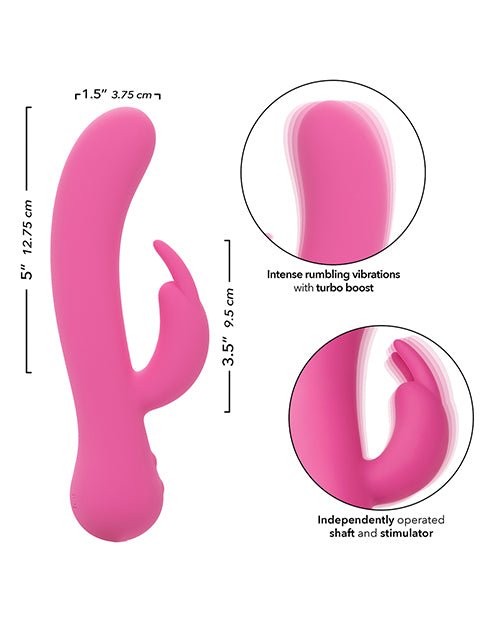 First Time Rechargeable Rabbit Vibrator - Pink | Shop Lowest Prices at Funlove.com