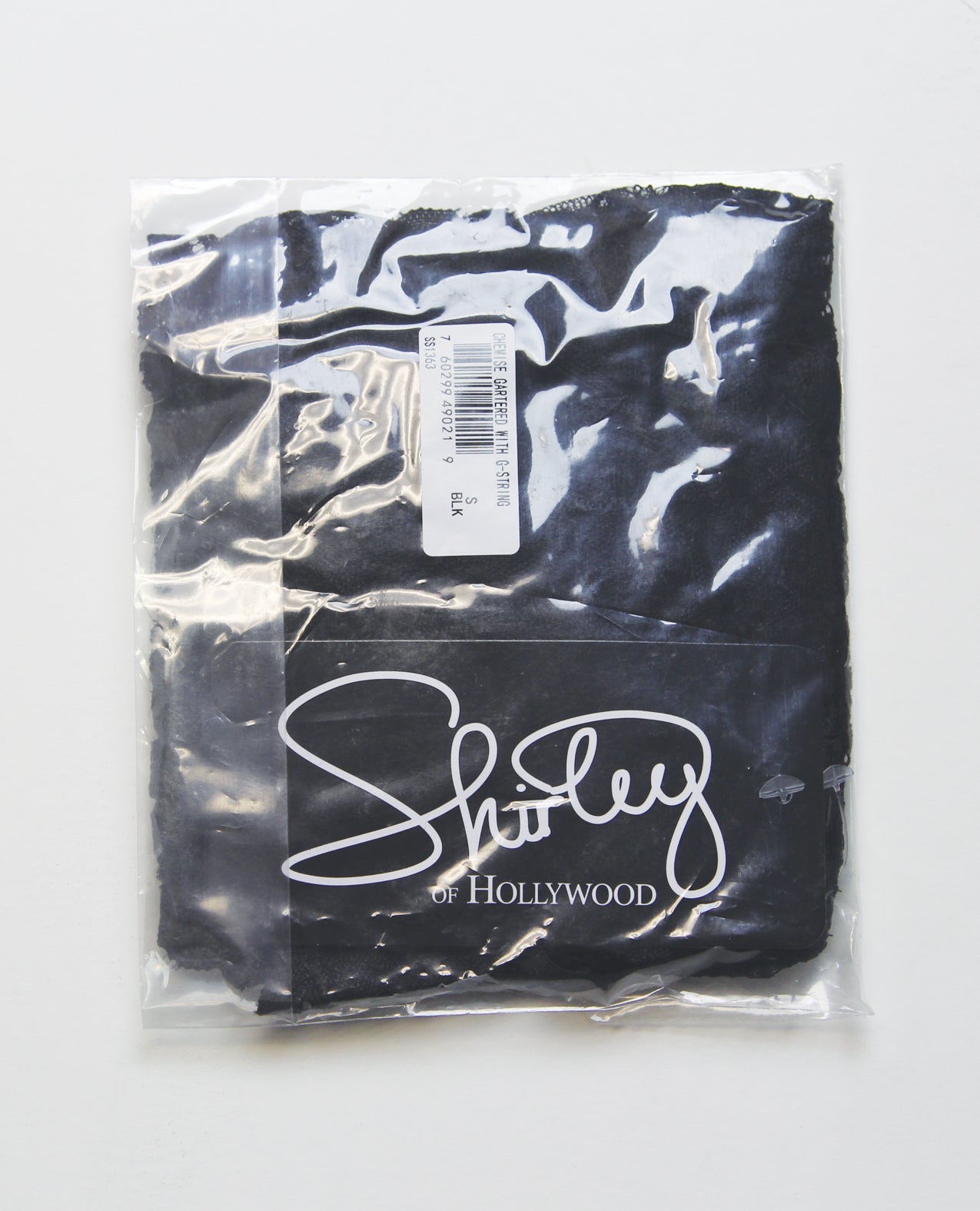 Floral Lace Chemise w/Chain Details, Attached Garters & G - String 2 pc Set - Black MD | Shop Lowest Prices at Funlove.com