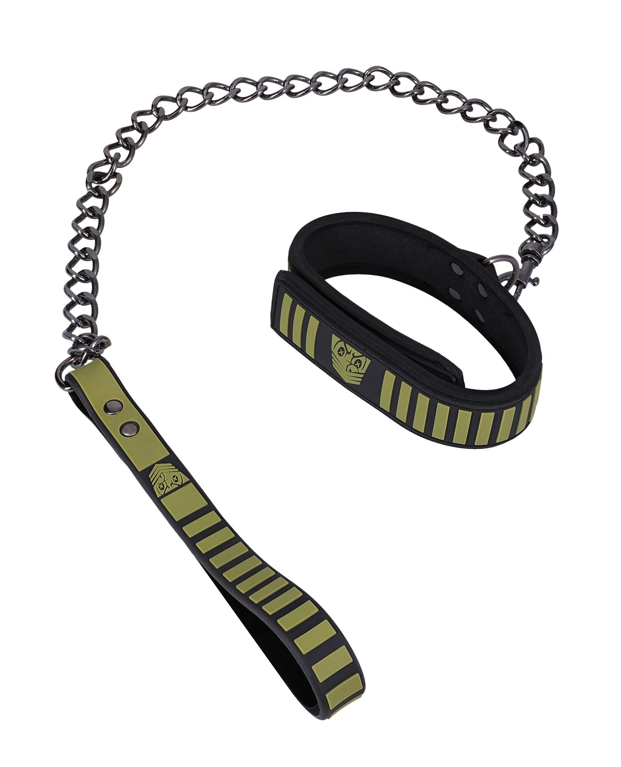 Fort Troff Tactical Collar & Leash - Black/Green | Shop Lowest Prices at Funlove.com