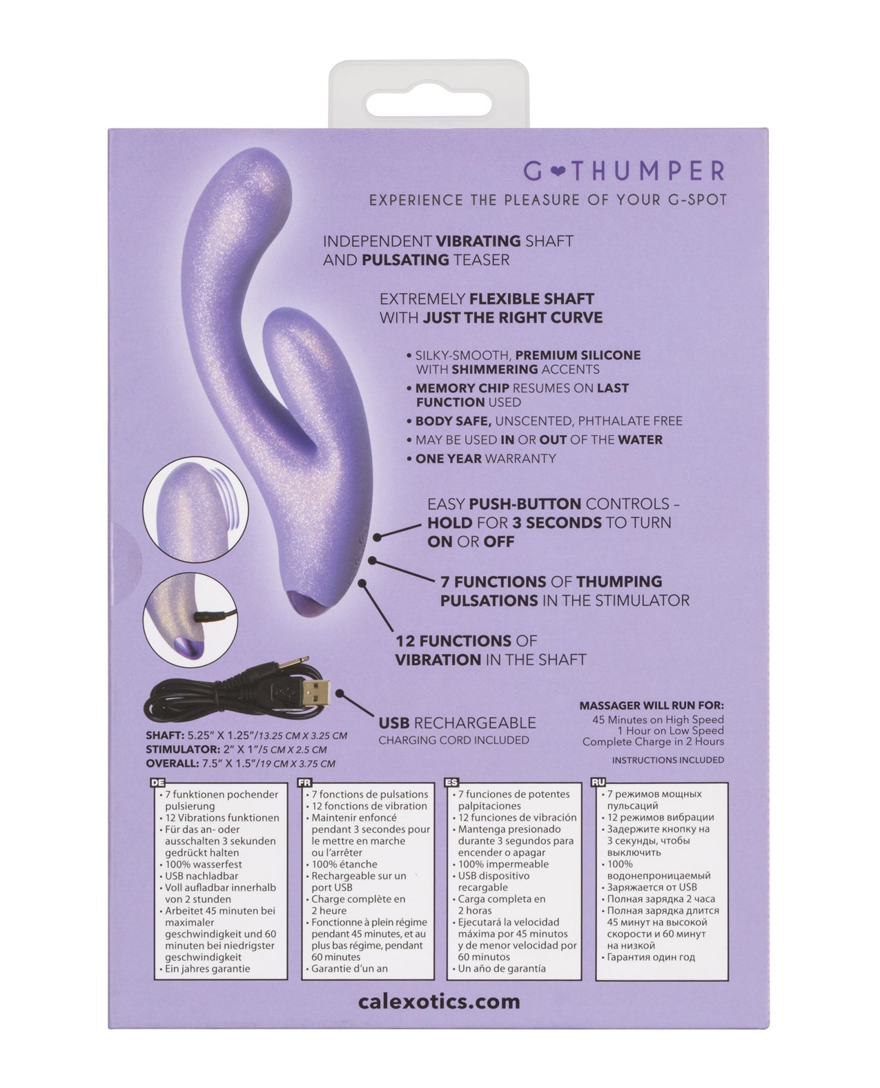 G - Love G - Thumper - Purple | Shop Lowest Prices at Funlove.com