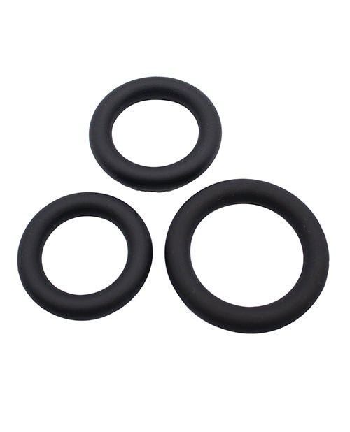 Gender Fluid Clincher Tension Ring Set - Black | Shop Lowest Prices at Funlove.com