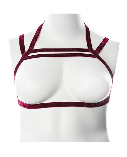 Gender Fluid Sugar Coated Harness - Raspberry Glitter | Shop Lowest Prices at Funlove.com
