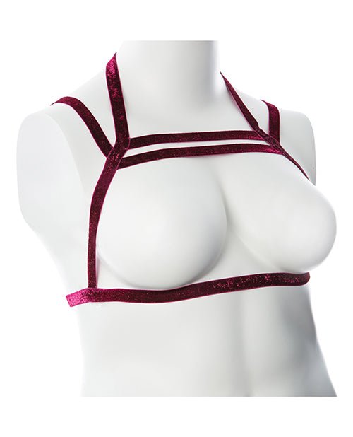 Gender Fluid Sugar Coated Harness - Raspberry Glitter | Shop Lowest Prices at Funlove.com