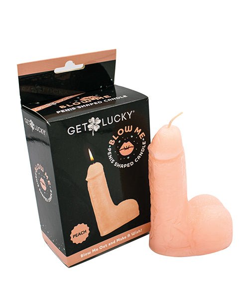 Get Lucky 5" Blow Me Penis Candle - Peach | Shop Lowest Prices at Funlove.com