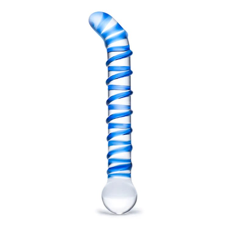Glas Mr. Swirly 6.5" G - spot Glass Dildo | Shop Lowest Prices at Funlove.com