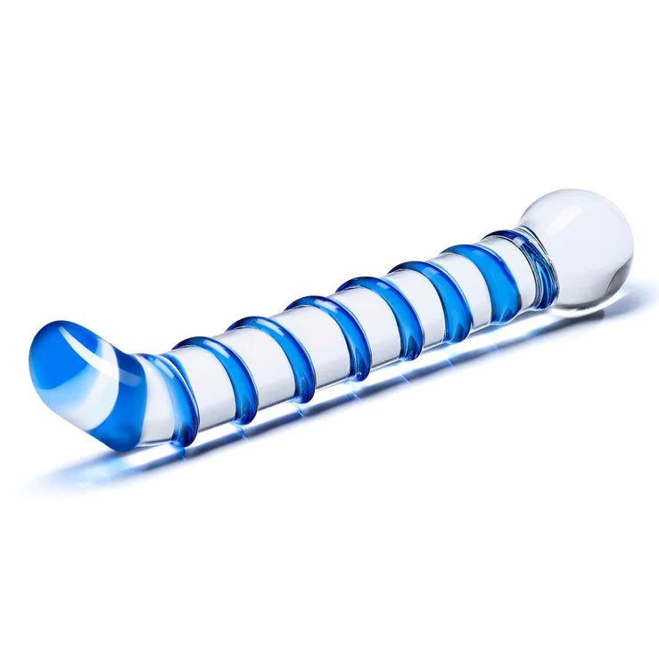 Glas Mr. Swirly 6.5" G - spot Glass Dildo | Shop Lowest Prices at Funlove.com