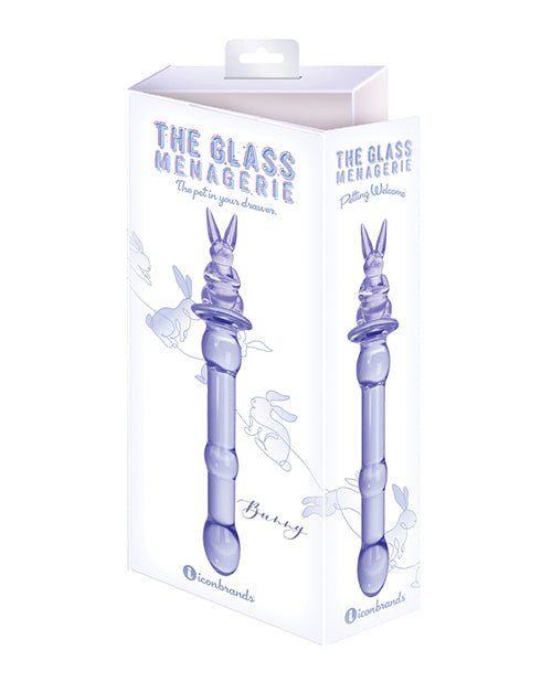 Glass Menagerie Rabbit Glass Dildo - Pink | Shop Lowest Prices at Funlove.com
