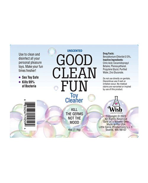 Good Clean Fun Toy Cleaner - 4 oz Unscented | Shop Lowest Prices at Funlove.com