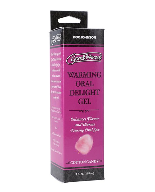 GoodHead Warming Oral Delight Gel - 4 oz Cotton Candy | Shop Lowest Prices at Funlove.com