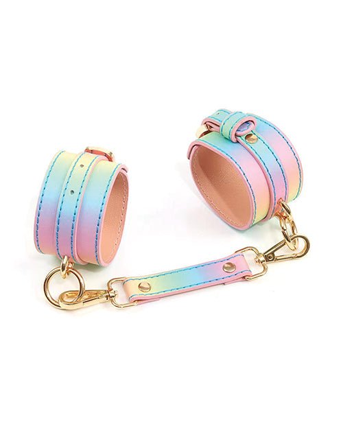 Hello Sexy! Hot Bitch Cuffs & Collar - Iridescent Rainbow | Shop Lowest Prices at Funlove.com