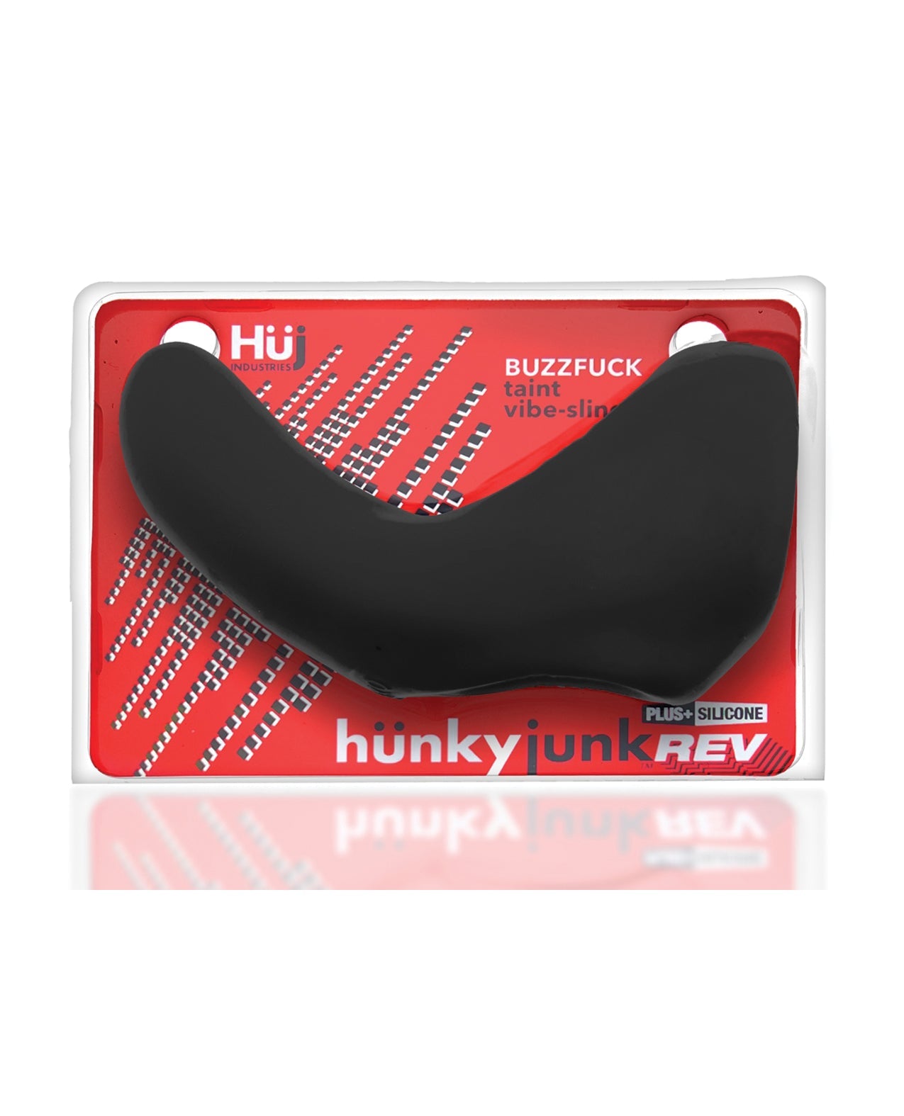 Hunky Junk Buzzfuck Sling w/Taint Vibe - Tar Ice | Shop Lowest Prices at Funlove.com