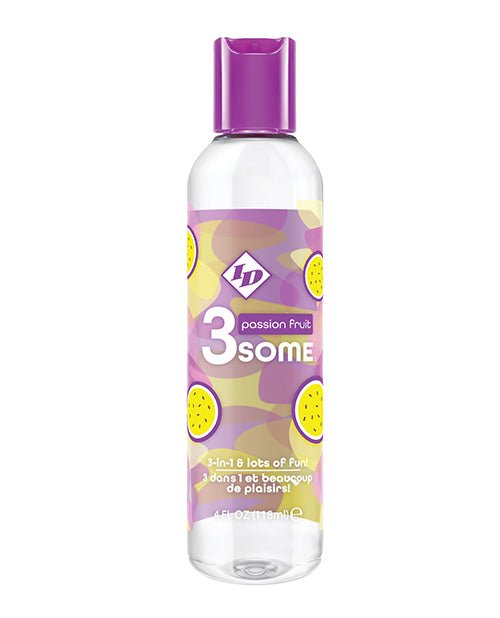 ID 3some 3 in 1 Lubricant - 4 oz Passion Fruit | Shop Lowest Prices at Funlove.com
