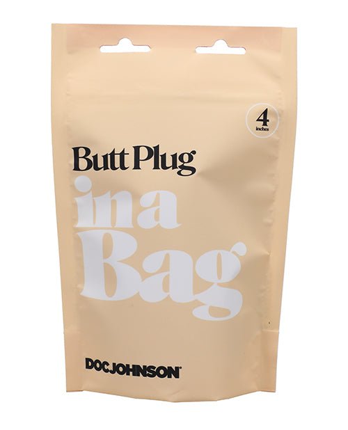 In A Bag 4" Butt Plug - Black | Shop Lowest Prices at Funlove.com