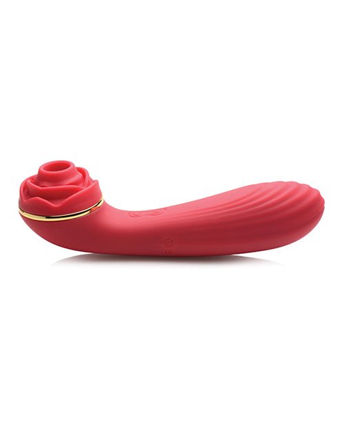 Inmi Bloomgasm Passion Petals Rose 10X Suction & Vibrator - Red | Shop Lowest Prices at Funlove.com