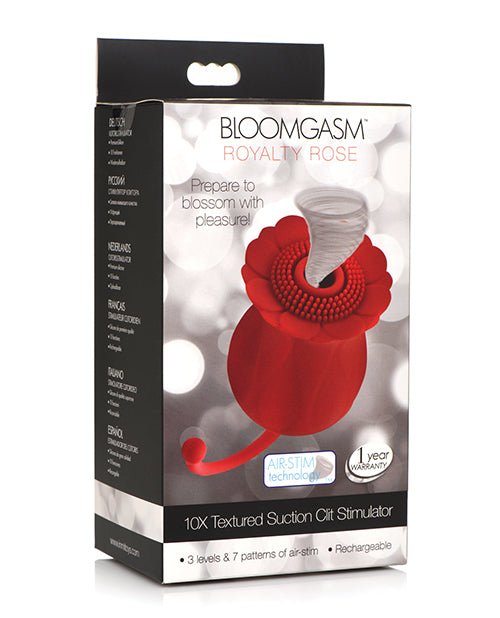 Inmi Bloomgasm Royalty Rose 10X Suction & Clit Stimulator - Red | Shop Lowest Prices at Funlove.com