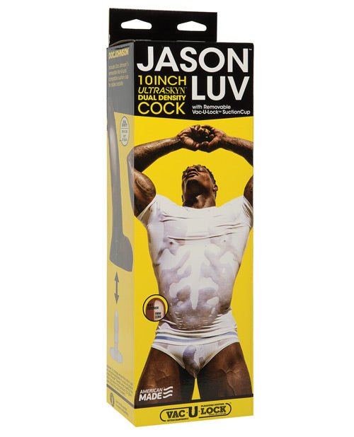 Jason Luv 10" Ultraskyn Cock W/removable Vac - u - lock Suction Cup - Chocolate | Shop Lowest Prices at Funlove.com