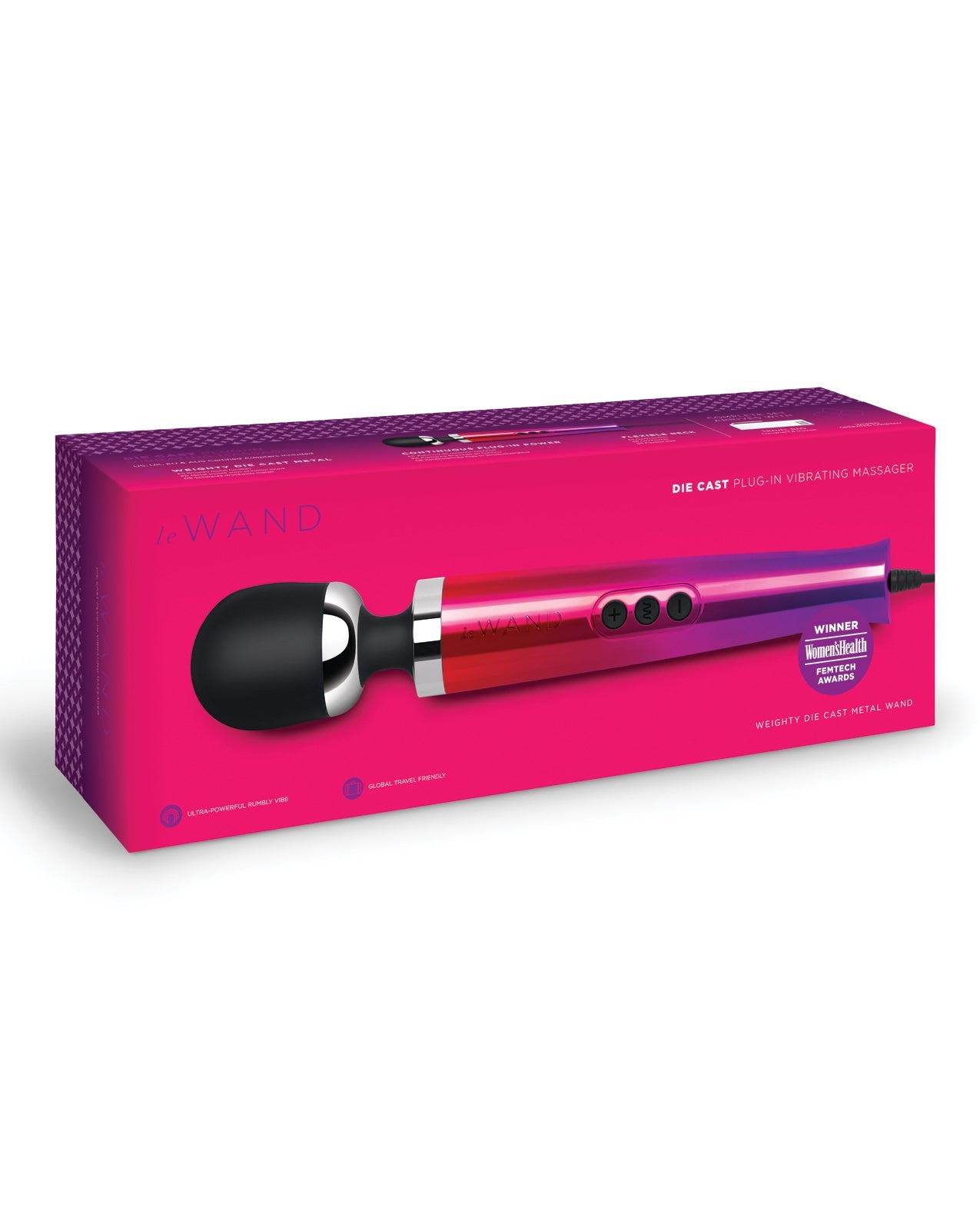 Le Wand Die Cast Plug - In Massager - Ombre | Shop Lowest Prices at Funlove.com