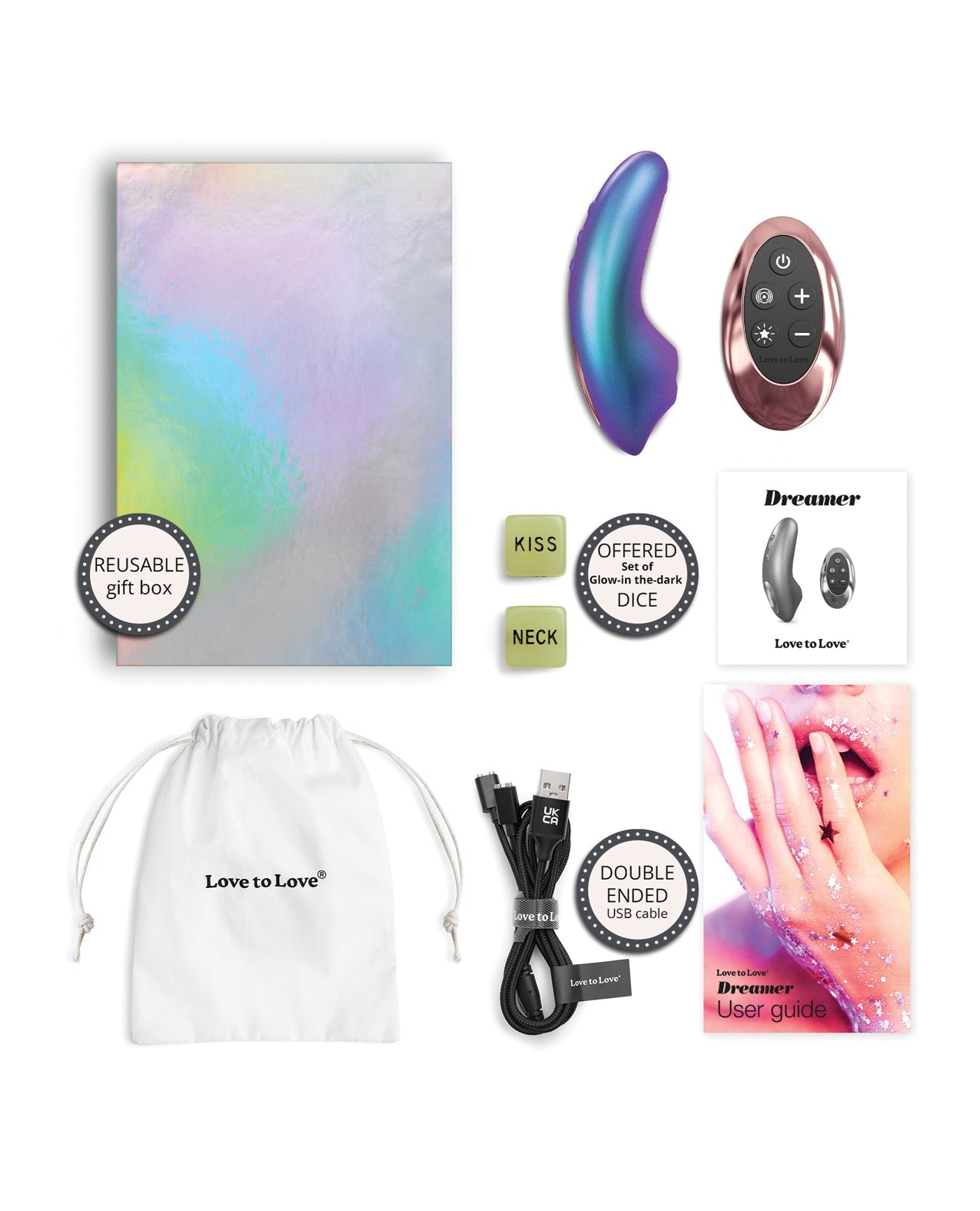 Love to Love Dreamer Mini Tongue Flicker - Iridescent Turquoise | Shop Lowest Prices at Funlove.com