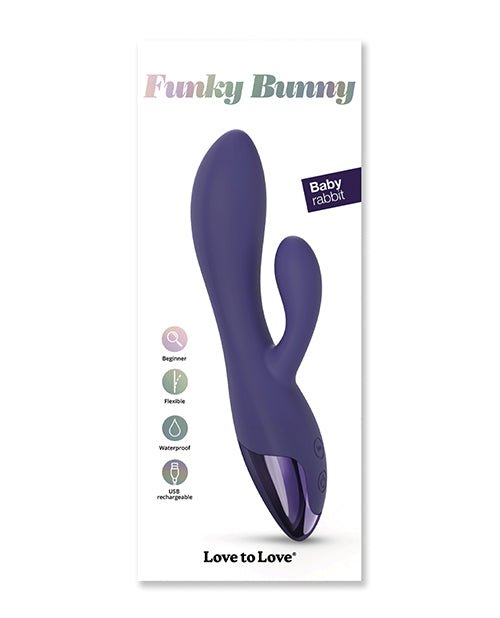Love to Love Funky Bunny Small Rabbit - Midnight Indigo | Shop Lowest Prices at Funlove.com