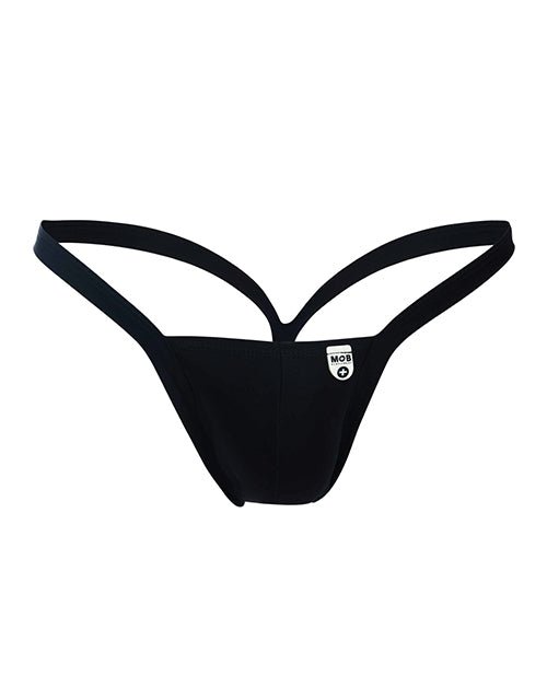 Male Basics Y Buns Thong Black LG | Shop Lowest Prices at Funlove.com