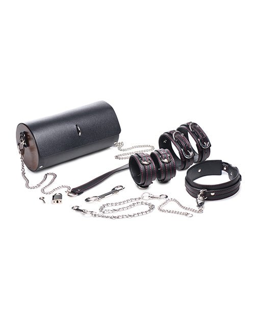 Master Series Kinky Clutch Black Bondage Set w/Carrying Case | Shop Lowest Prices at Funlove.com