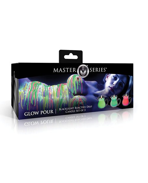 Master Series UV Blacklight Reactive Drip Candle - Set of 3 | Shop Lowest Prices at Funlove.com