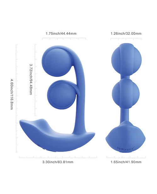 Melody Twin Balls Clit & G - Spot Vibrator - Blue | Shop Lowest Prices at Funlove.com