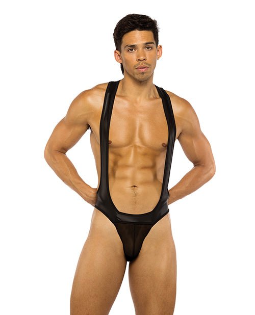 Men's Wrestling Jockstrap Singlet - Black SM | Shop Lowest Prices at Funlove.com