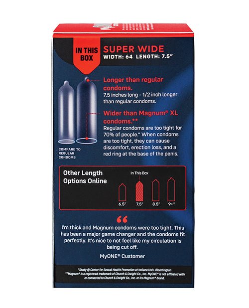 My One Super Wide Condoms - Pack of 10 | Shop Lowest Prices at Funlove.com